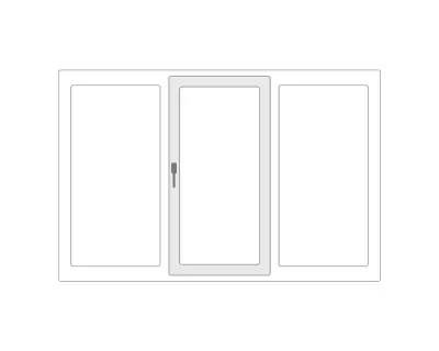 Трехстворчатое окно