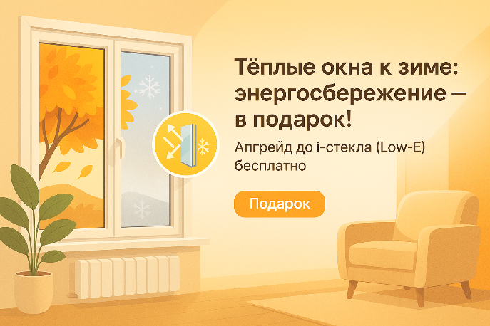 Теплые окна к зиме: энергосбережение — в подарок!
