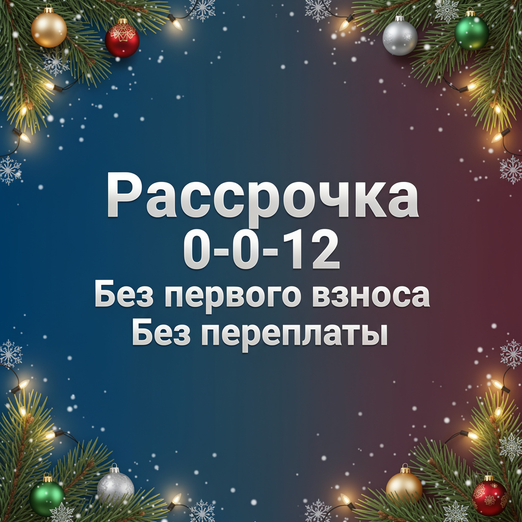 Новогодняя акция: остекление под ключ с рассрочкой 0-0-12